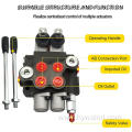 P40 2 Spool Hydraulic Directional Control Valve Cylinder